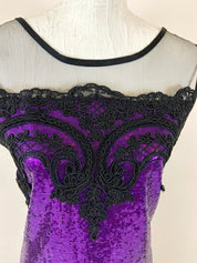 Purple & black dress