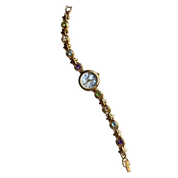 Genuine Gemstone Gold Watch