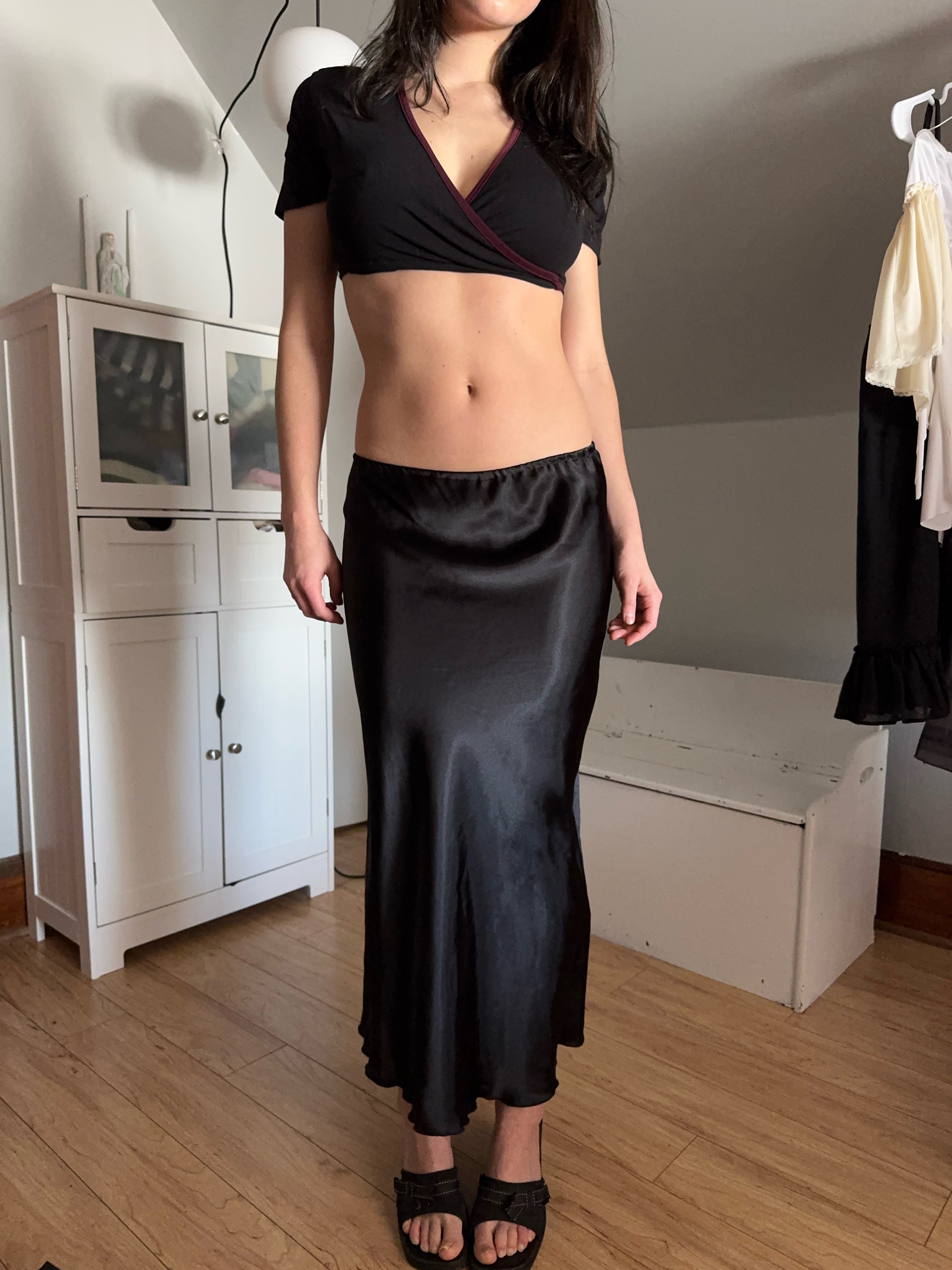 Silk Maxi in Noir (S)