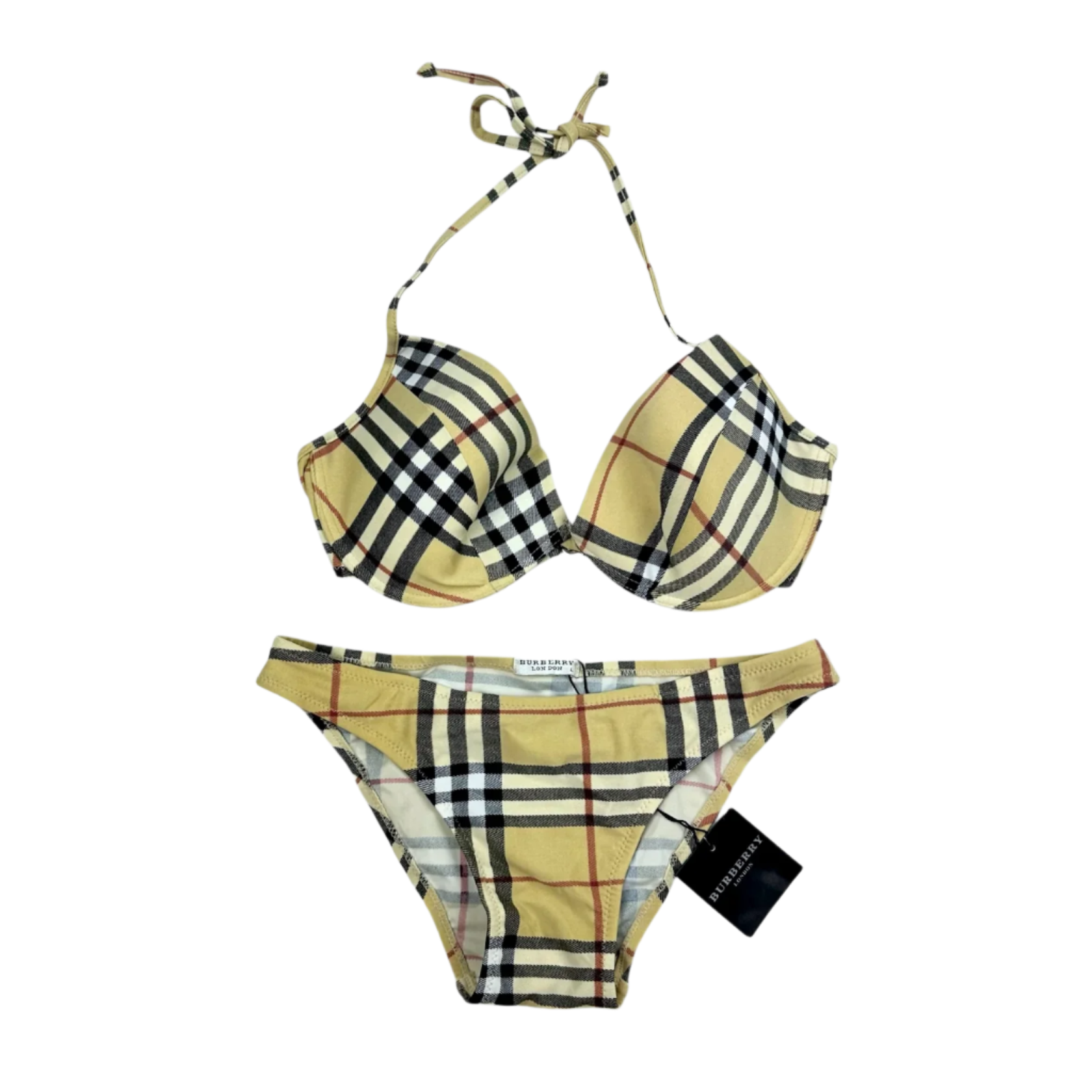 Deadstock Burberry Nova Check Bikini (S) – Holy Thrift