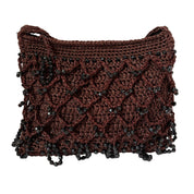 Beaded Crochet Crossbody Purse