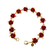 Vintage Rose Charm Bracelet