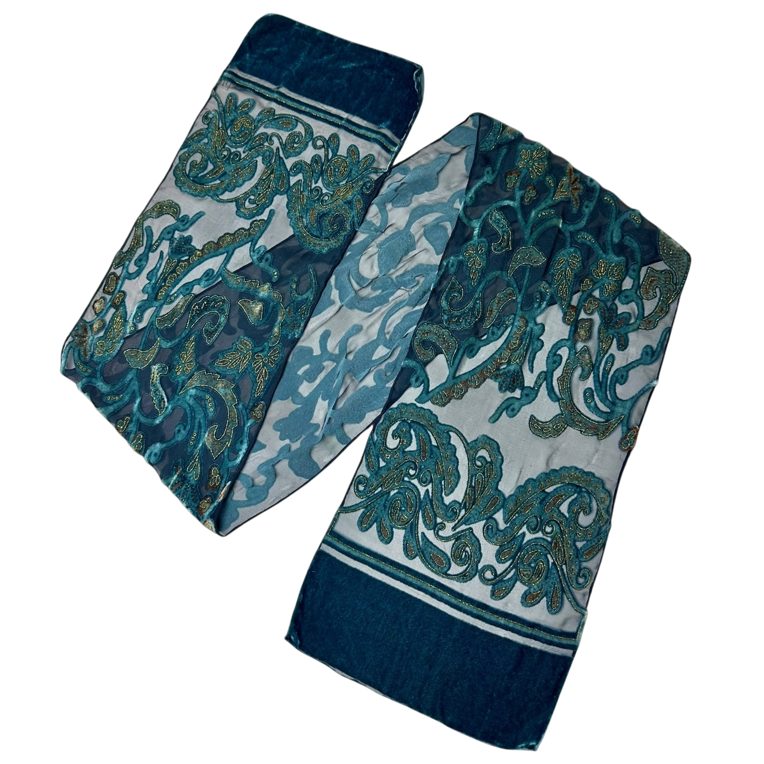 Boho Velvet Burnout Scarf