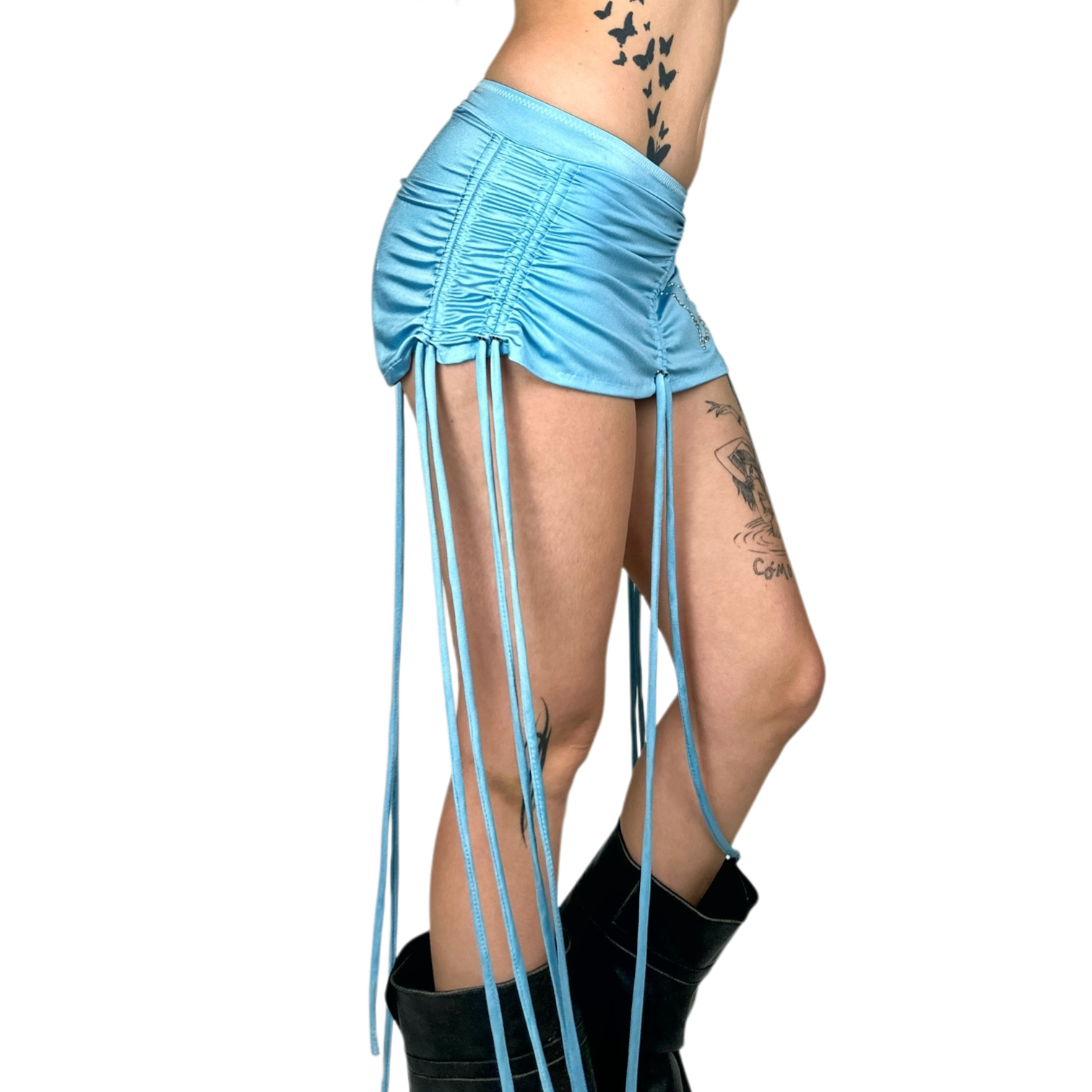 Swarovski Scrunch Butterfly Miniskirt (XS)