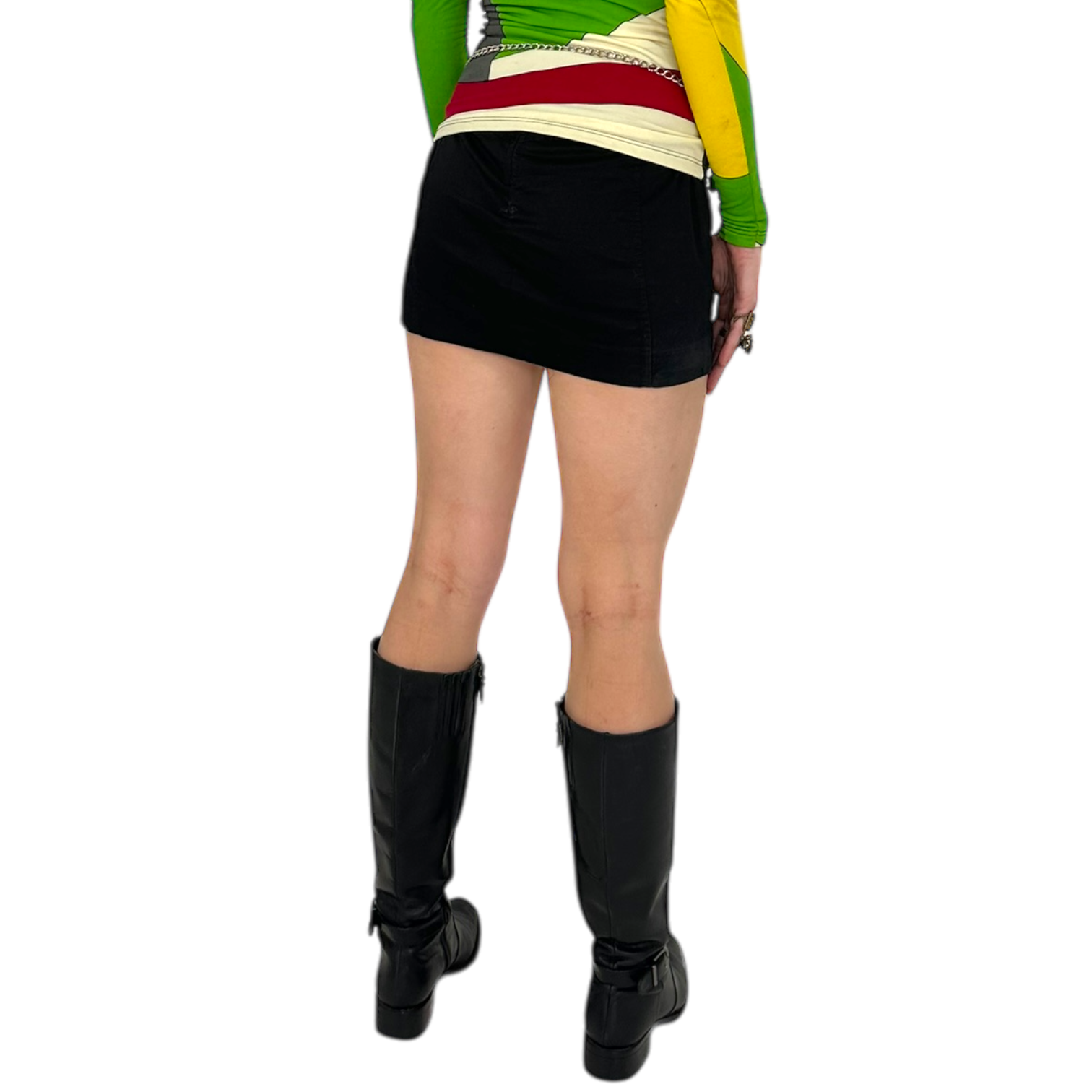 Early 2000s Noir Mini Skirt (XS)