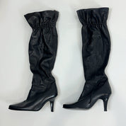 Black Leather Boots (7.5)