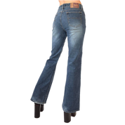 Y2K Faded Flare Jeans (M)