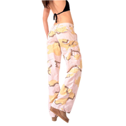 Y2K Pink Camo Low Rise Cargos (S)