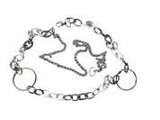 White and Silver Belt