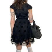Vintage Miss Sixty Killah Polka Dot Mesh Dress (S)