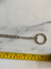 Layers leather beads & stones chain belt