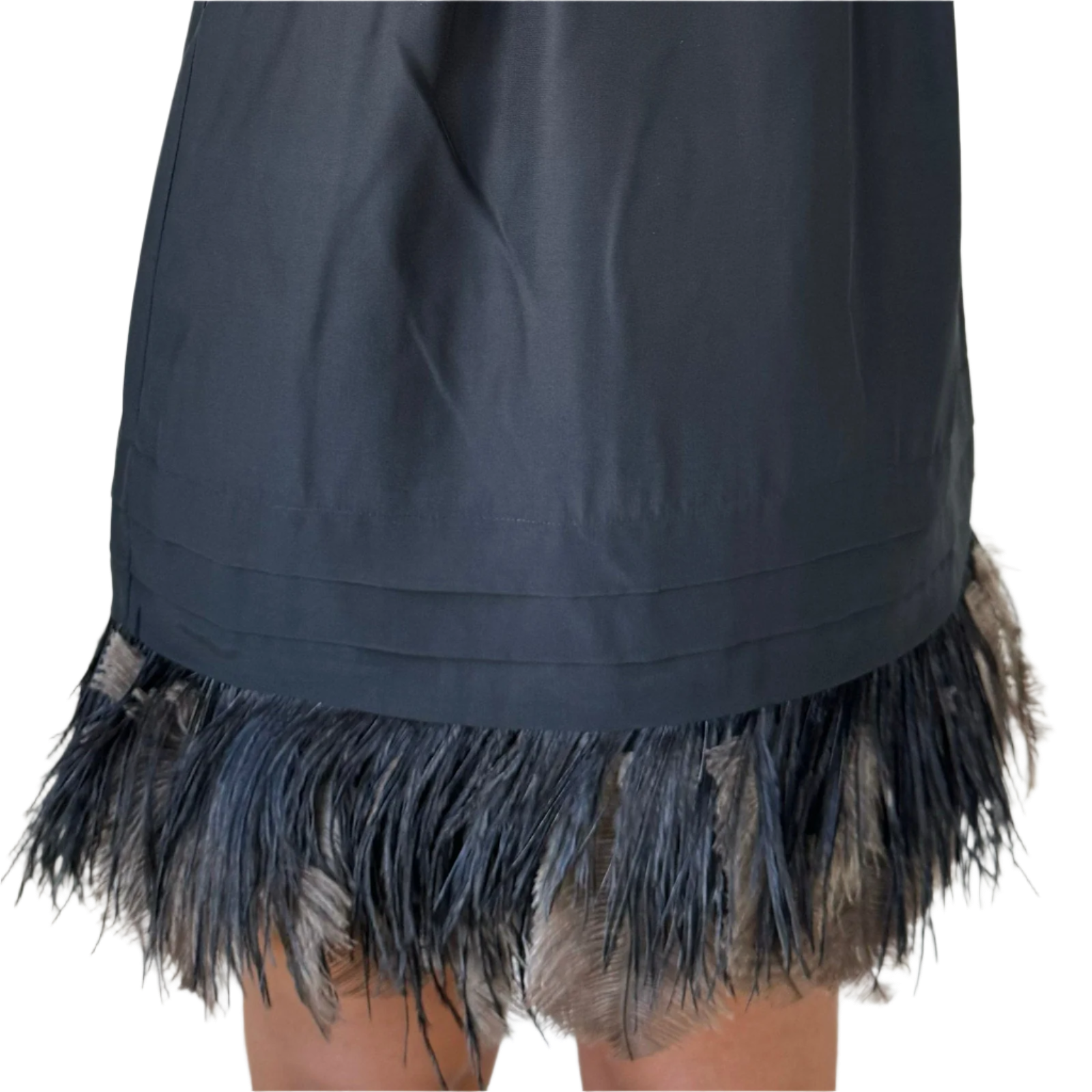 Juicy Couture Silk Feather Trim Dress (XS/S)