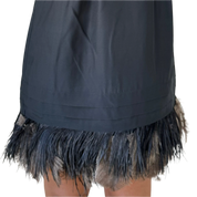Juicy Couture Silk Feather Trim Dress (XS/S)