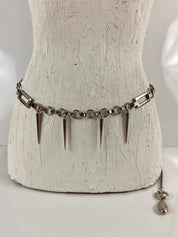 Silver chain belt