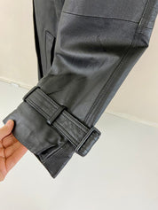 NEW PHASE 2 Long Leather Trench Coat