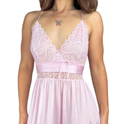 70s Pink Babydoll Nightgown (M)
