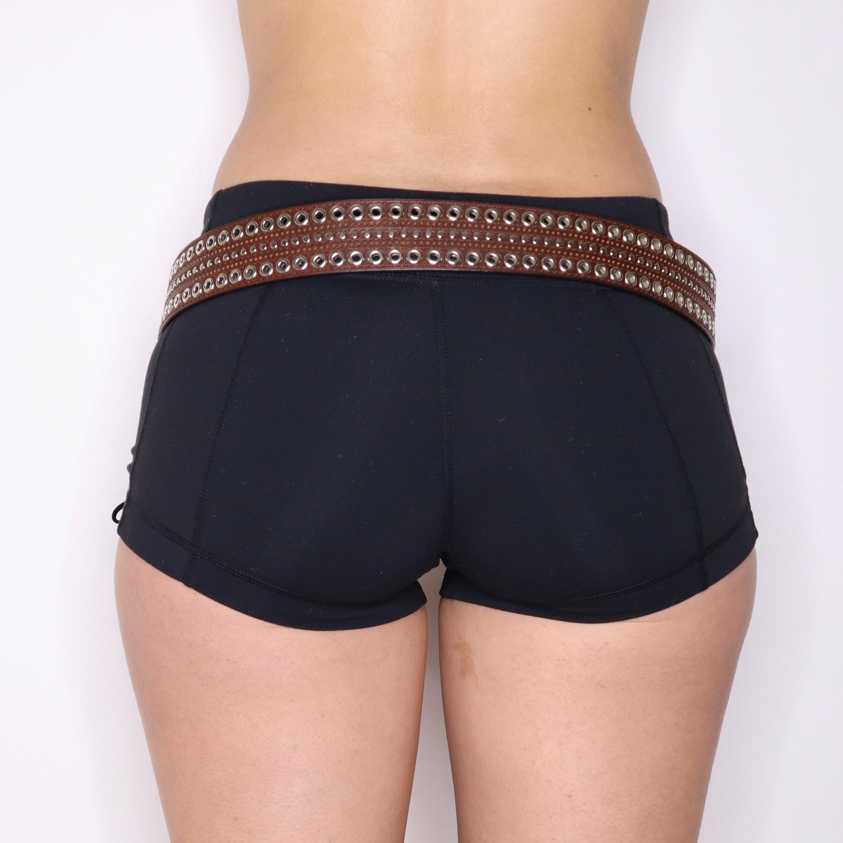 Y2K DKNY Brown Leather Belt (M)