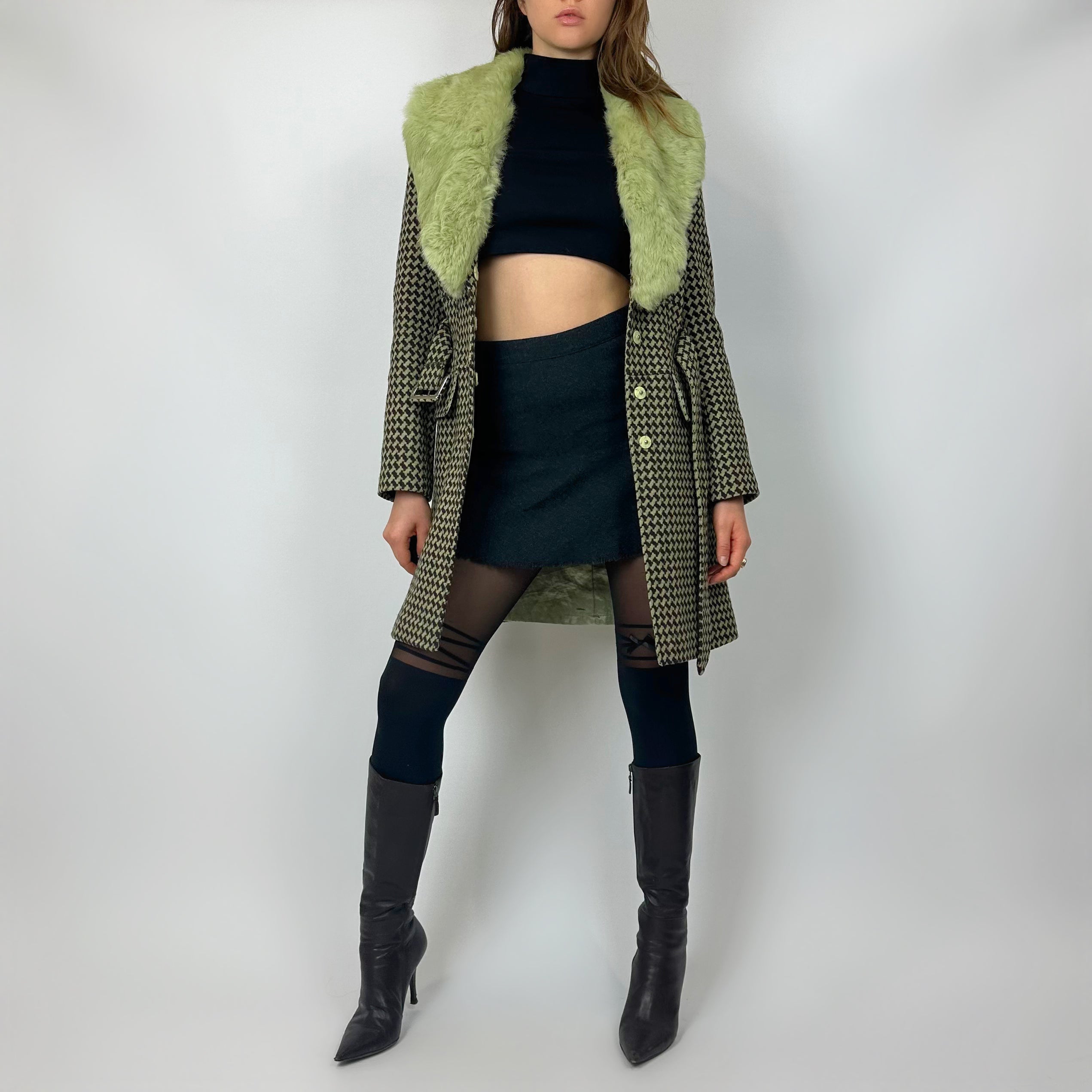 00’s Bebe 70’s-style Coat (XS/S)