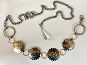 Silver gold waist belt