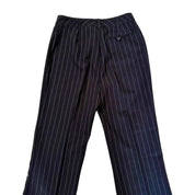 90s Noir Pinstriped Flare Pants (S)