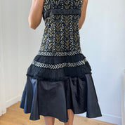 Vintage Italian Beaded Dress (M)