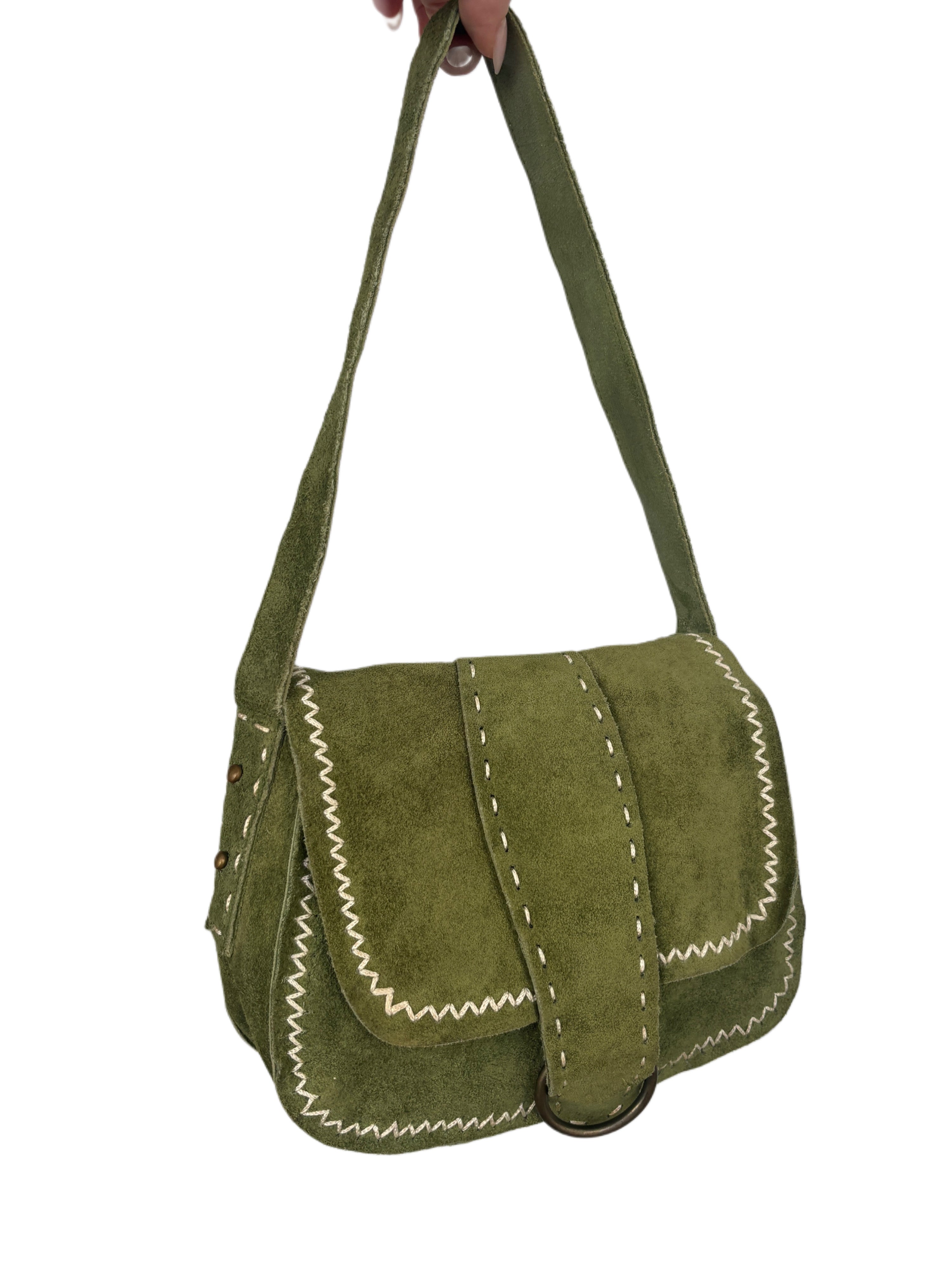 Vintage Suede Studded Shoulder Bag – Holy Thrift
