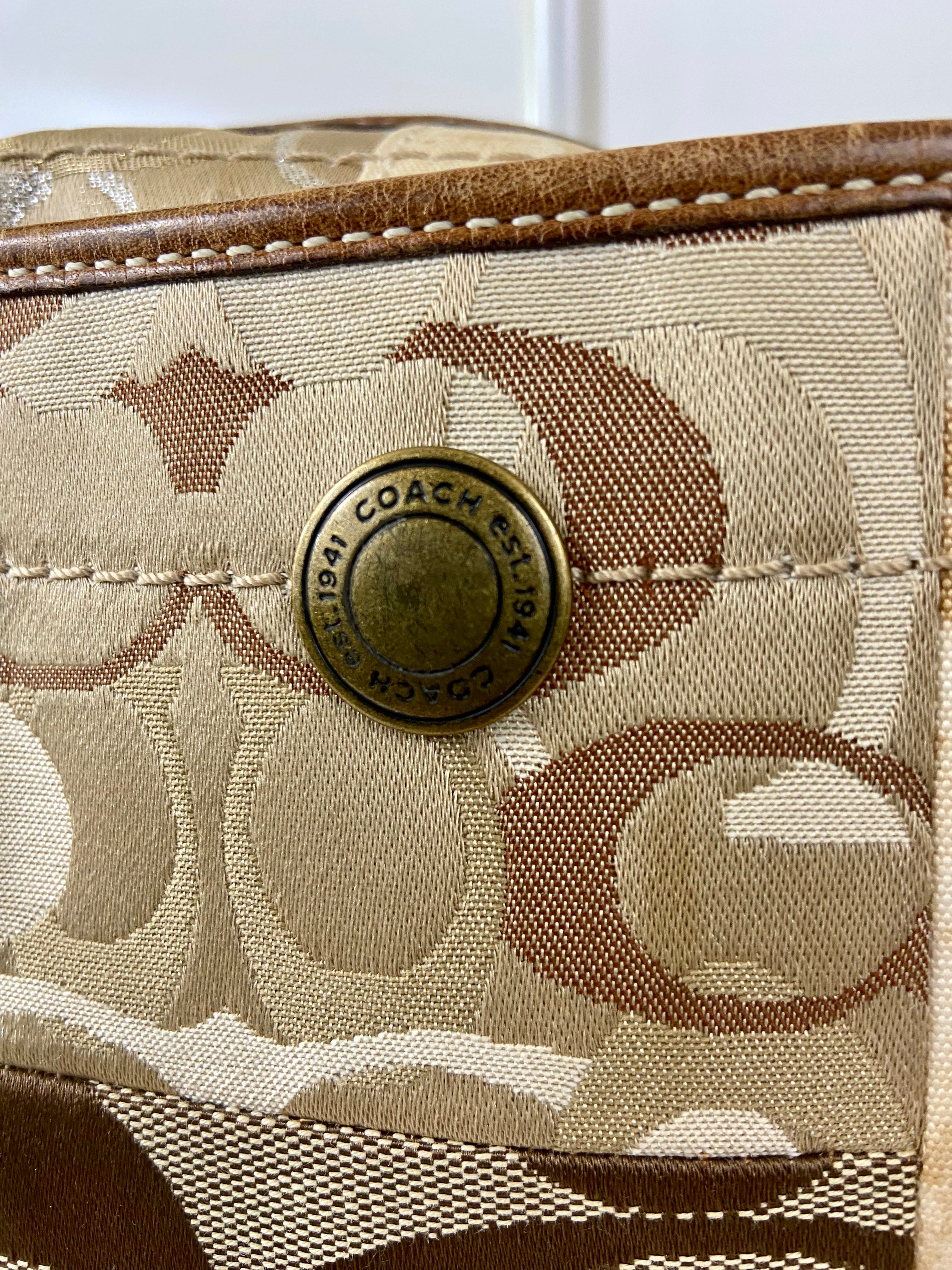 COACH Ergo Signature Patchwork
Shoulder Tote Bag Purse