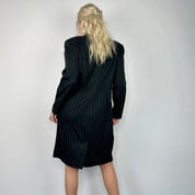 Vintage Pinstripe Suit Dress (L)