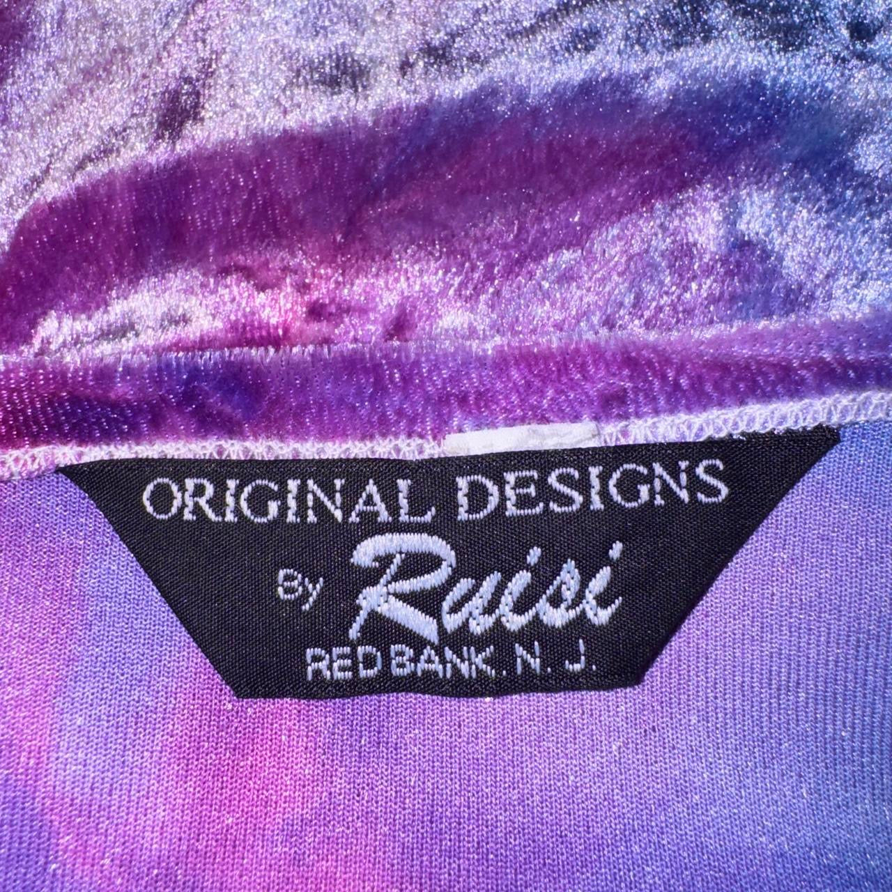 90s Velvet Bell Sleeve Crop Top (S)