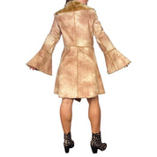 Y2K Ruffly Faux Fur Shearling Coat (L)