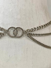 Rhinestone buckle & layered belt