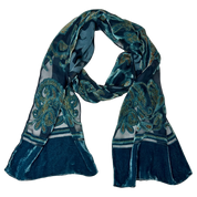 Boho Velvet Burnout Scarf