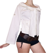 Y2K ESCADA White Collared Jacket (M)