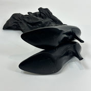 Black Leather Boots (7.5)