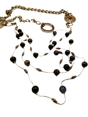 Navy blue tone layered belt