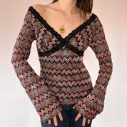 Y2K Mesh Top (M/L)