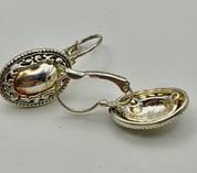 Pearl leather & silver tone set