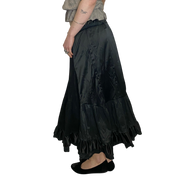 Vintage Gothic Milkmaid Maxi Skirt (M)