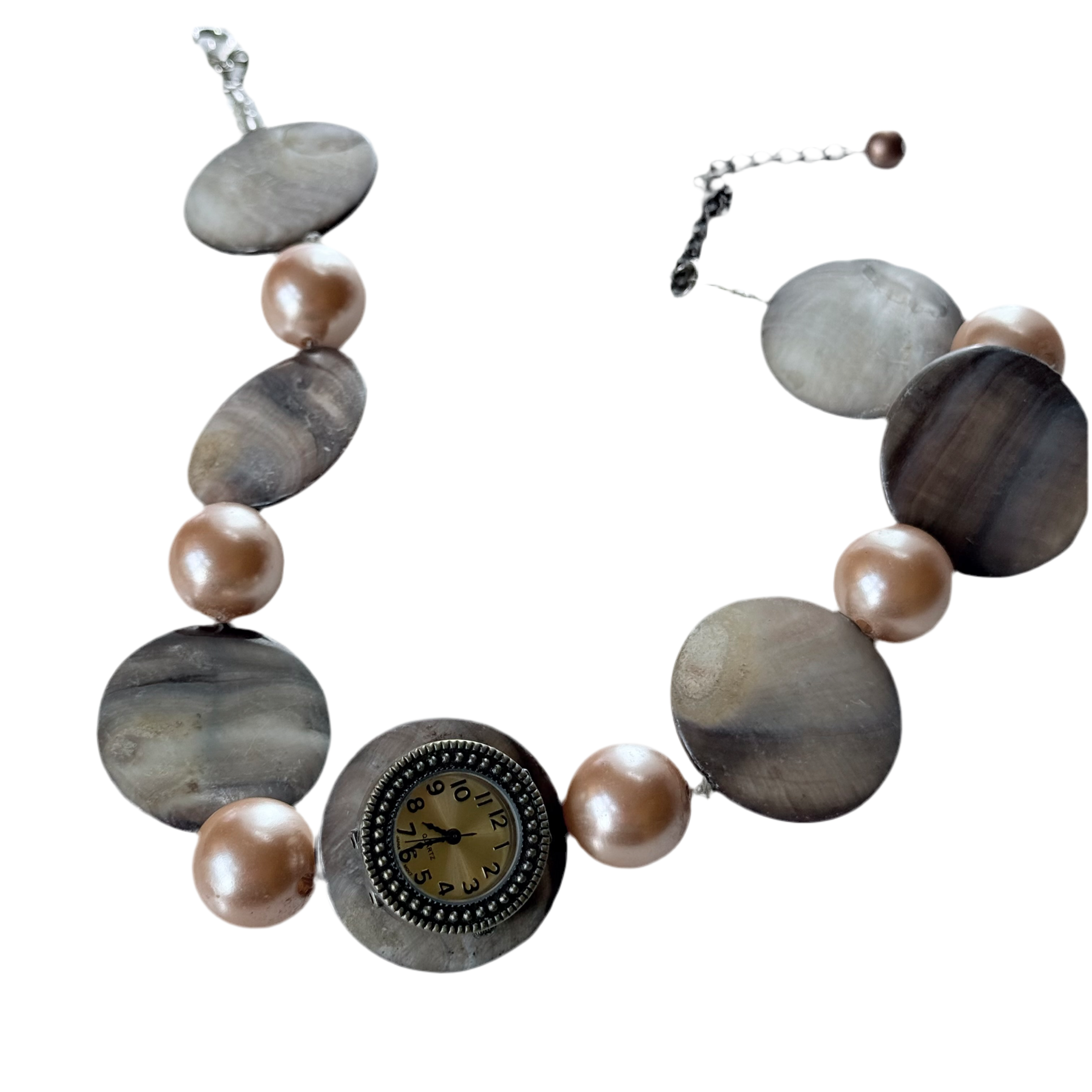 Beads watch choker