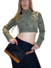 Vintage Armani Jeans Black Utility Belt Bag (S/M)