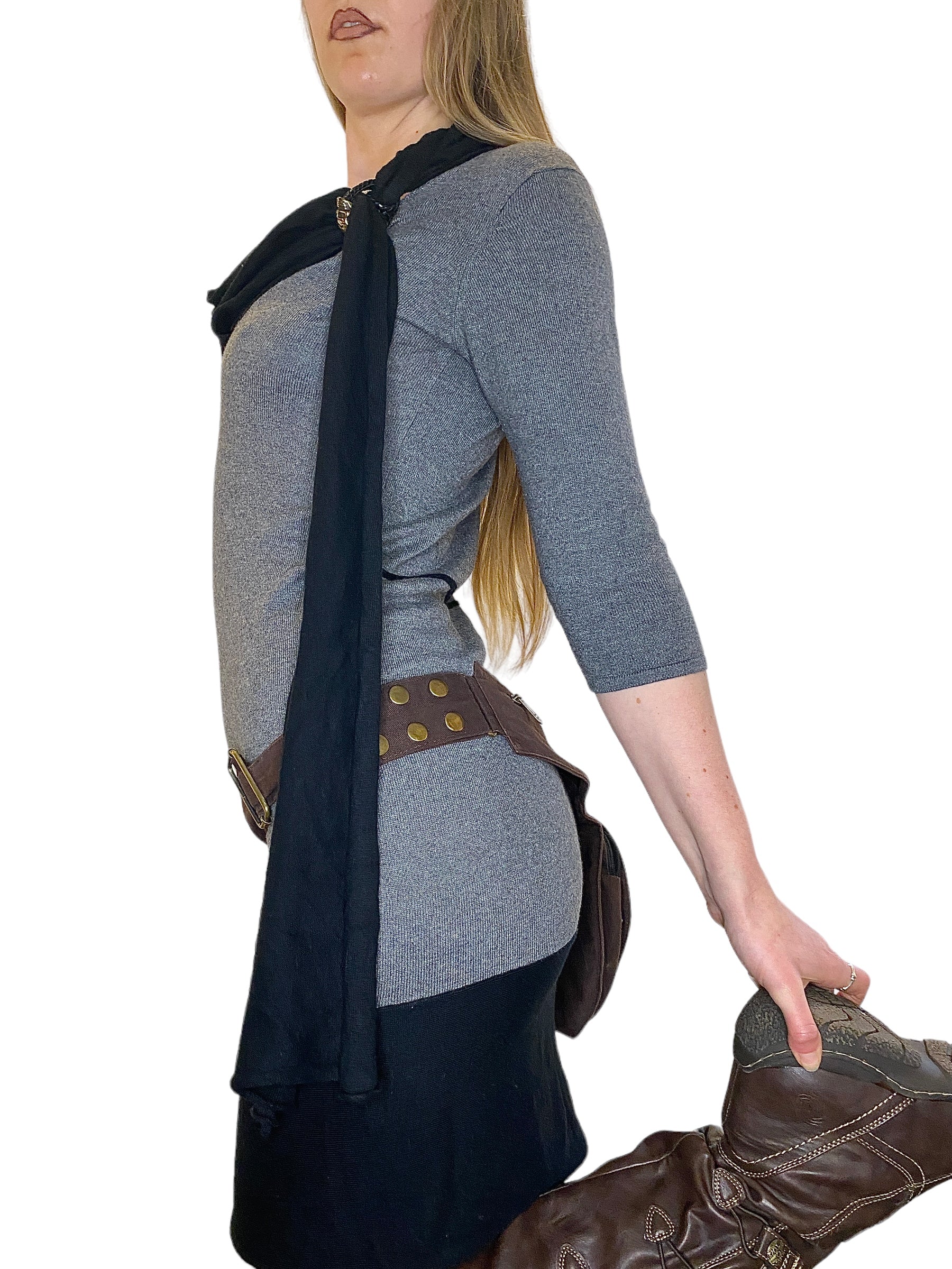 Miss Sixty Cowl Neck Knit Dress (S)