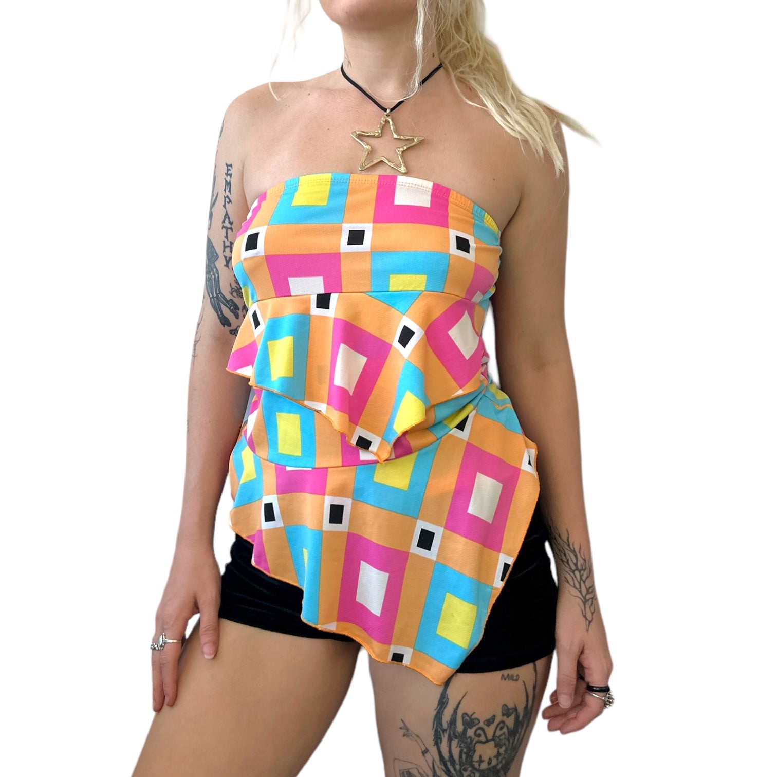 Funky Y2K Tube Top (S/M)