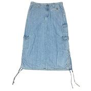 Vintage Denim Maxi Skirt (XL)