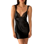Victoria’s Secret Noir Satin Slip (XS)