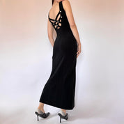 90s Noir Evening Gown (S)