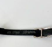 Brighton black leather belt