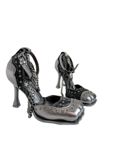 Gun Metal Square Toe Pumps (US 5-15)