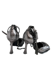 Gun Metal Square Toe Pumps (US 5-15)