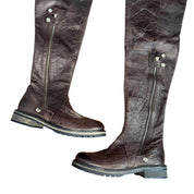 Y2K Free People Leather Thigh-High Boots (7.5)