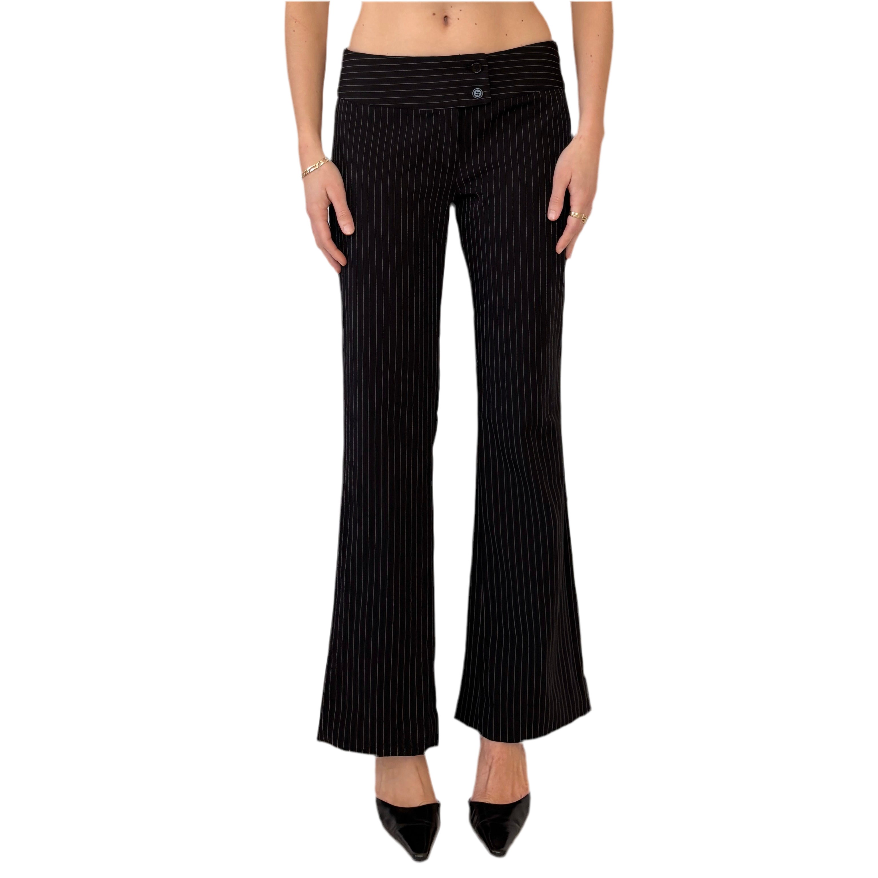 90s Pinstripe Flares (M)